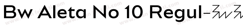 Bw Aleta No 10 Regul字体转换